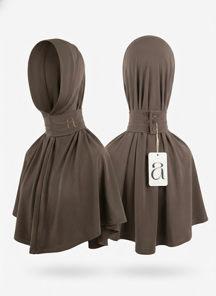 Taupe Instant Hijab