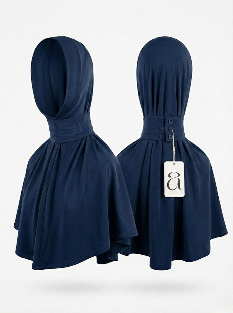 Navy Instant Hijab