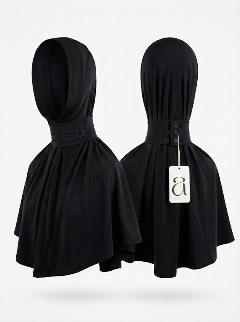 Black Instant Hijab